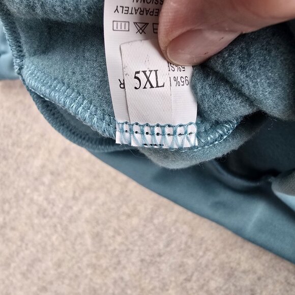 Zip-Up Tracksuit Set Mens Blue Size 5XL Relaxed Fit 96% Polyester 4% Spandex - Picture 7 of 14